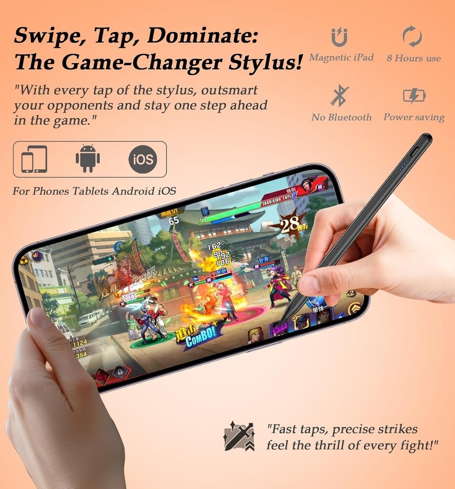 Universal Rechargeable Capacitive Stylus Pen for Android Phones&Samsung Tablets