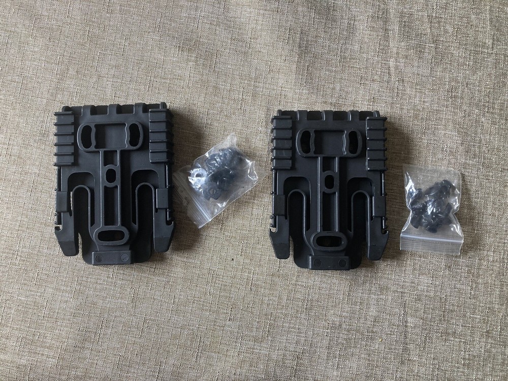 Safariland QLS Quick Locking System Kit - Black, 2-Piece Set