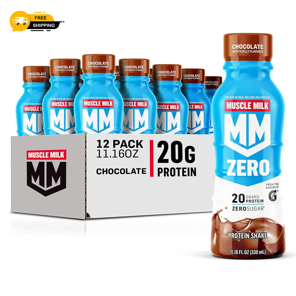 Zero Protein Shake, Chocolate,20g Protein, Zero Sugar, 100 Calories,