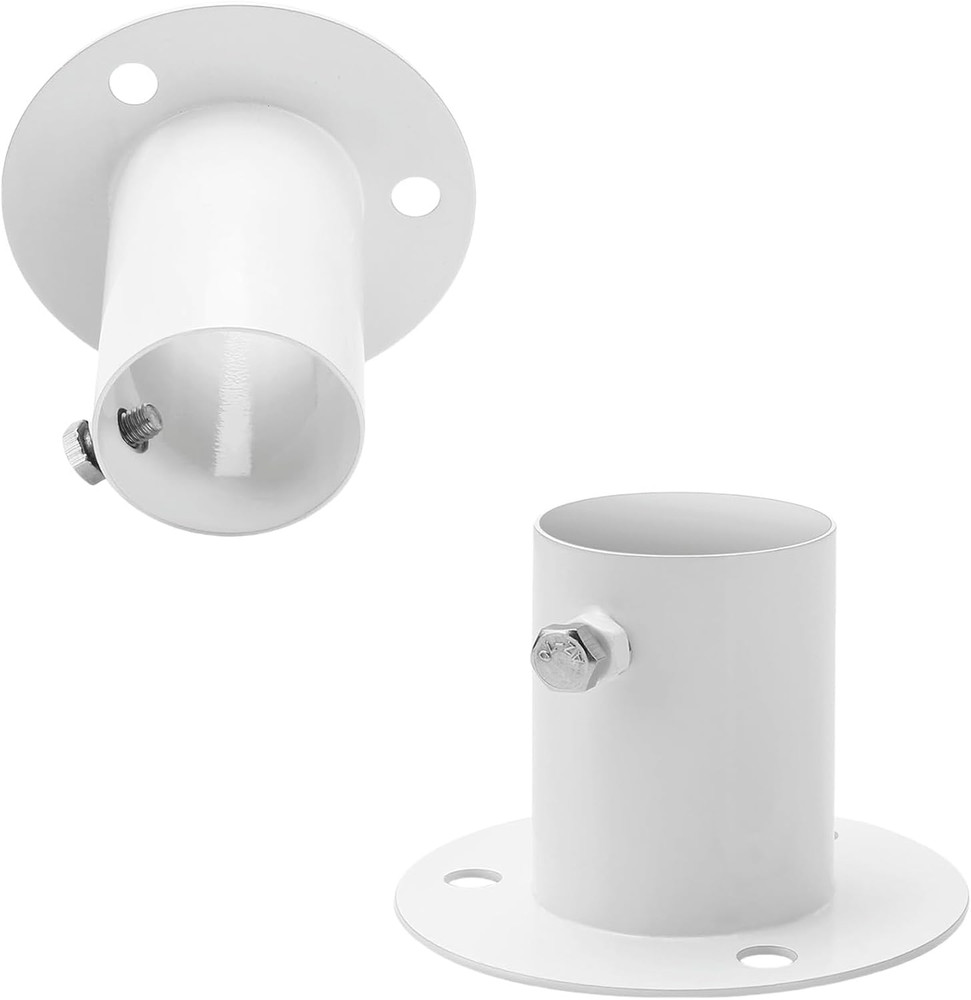 2 Pack 1.5 Inch Pool Ladder Brackets Deck Flanges Stainless Steel