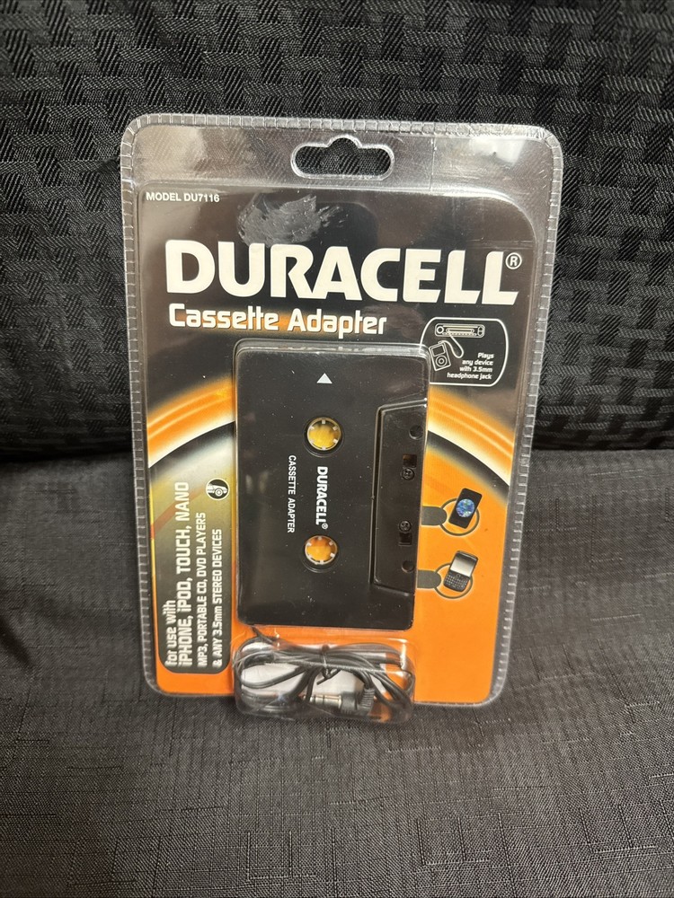 DURACELL CASSETT ADAPTER MODEL DU7116✨