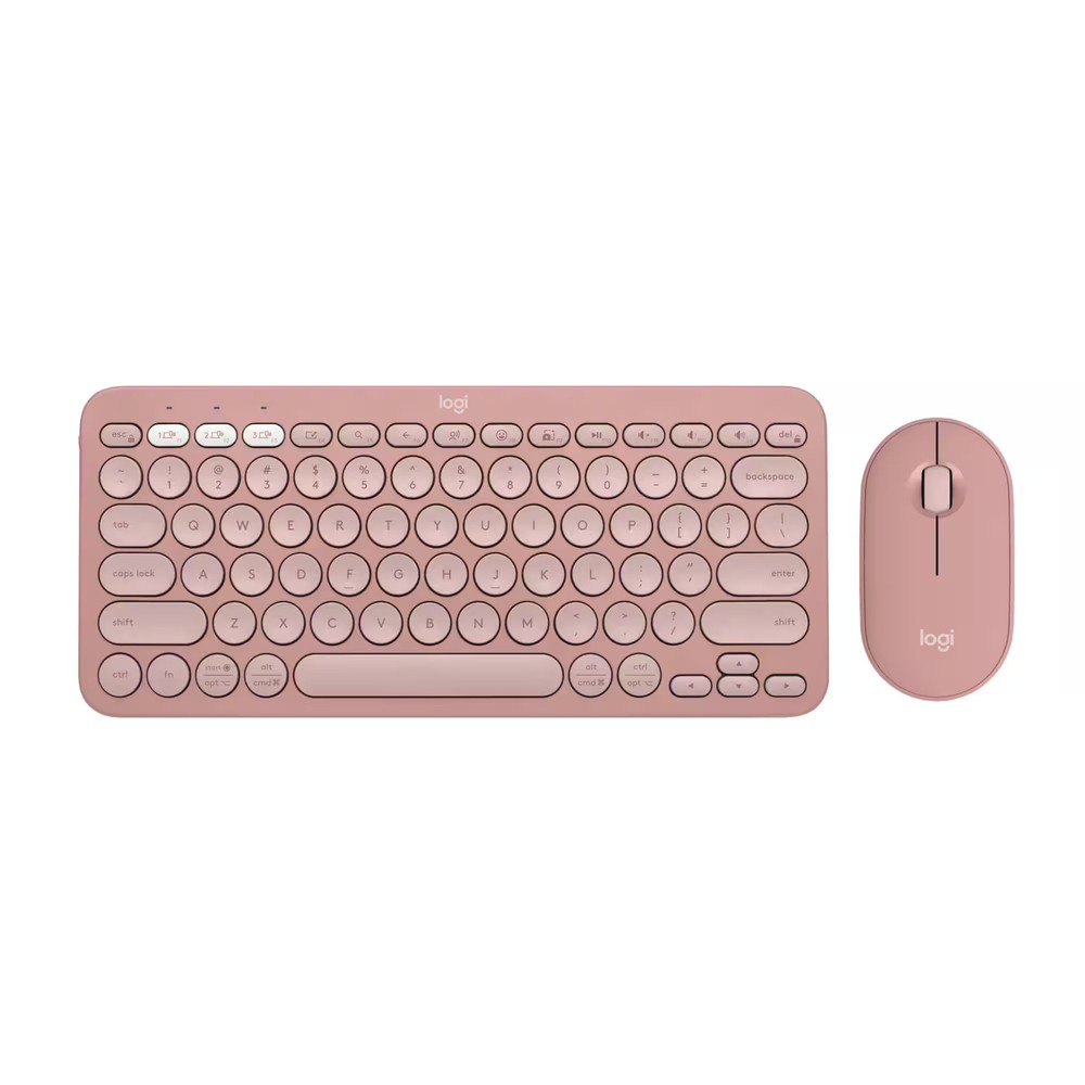 Logitech - Pebble 2 Combo Compact Wireless Scissor Keyboard and Mouse Bundle ...
