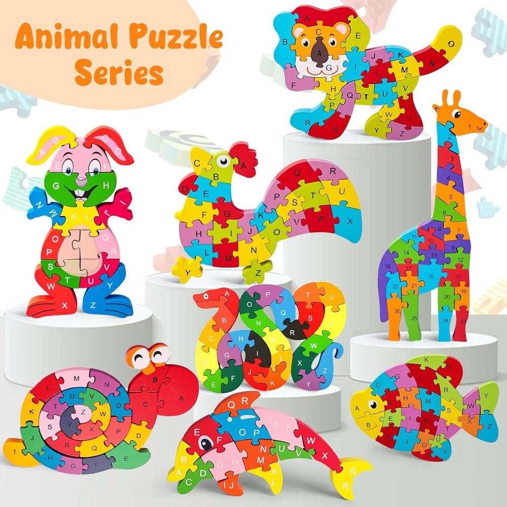 Interactive Snake Educational Puzzle - Develop Fine Motor Skills for Ages 3-5