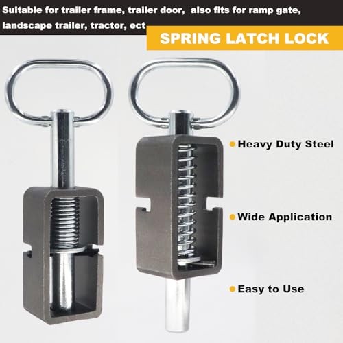 5/8 Inch Weld-On Spring Latch Assembly with Extended Plunger, Spring Loaded