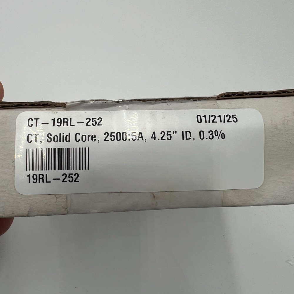 Flex-Core CT 19RL-252 Current Transformer 2500:5A 4.25” ID Class 0.3