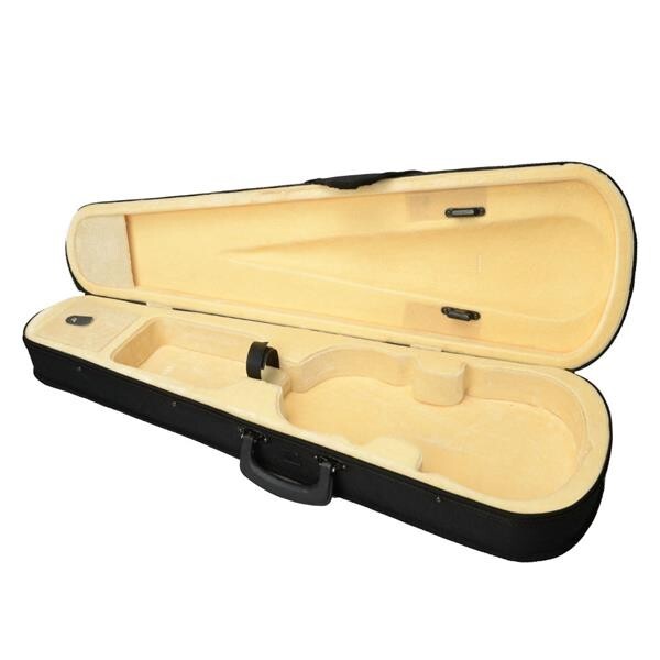 Violin Box Durable Cloth Fluff Triangle Shape with Beige Lining Hard Shell Cases