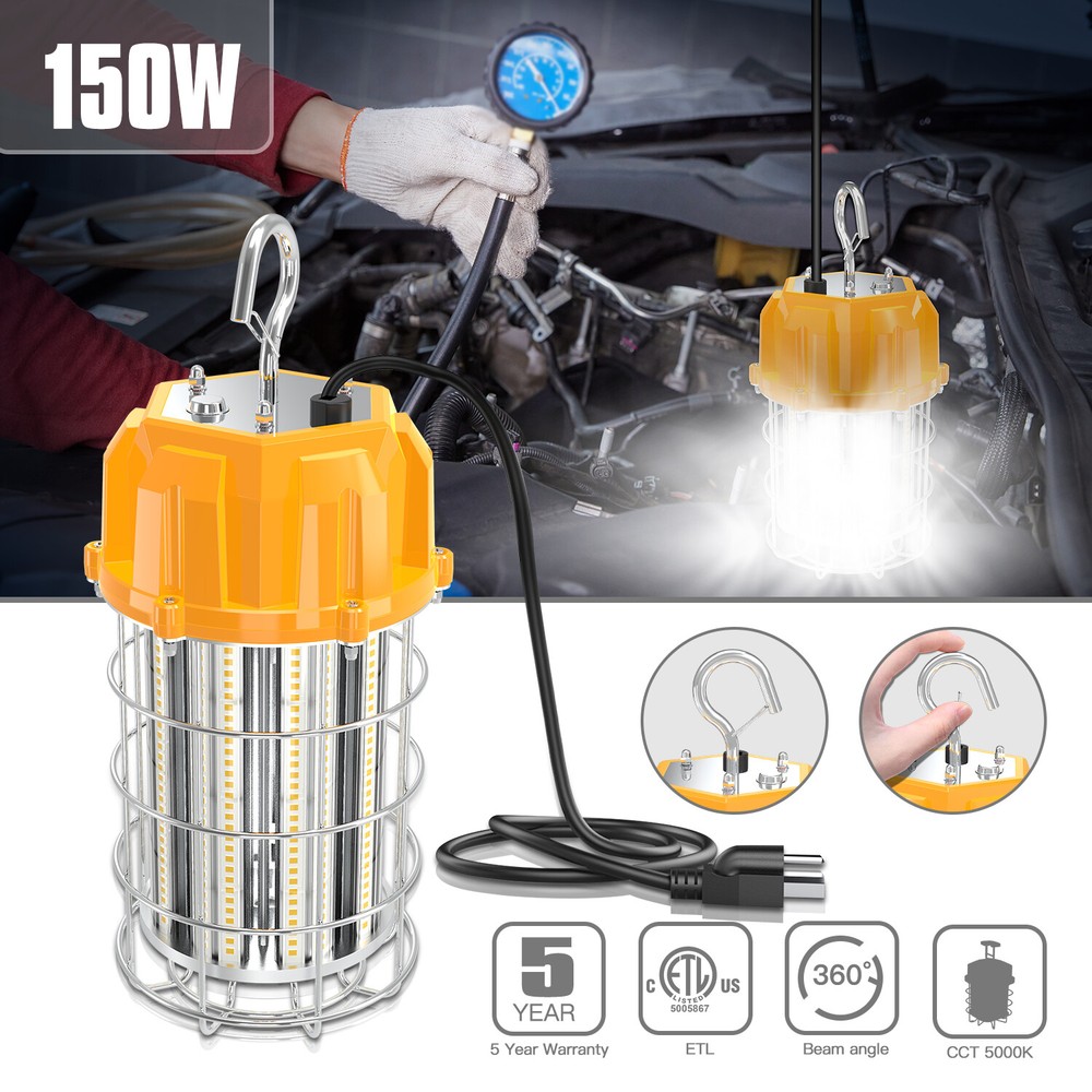 ETL 150W LED Construction Light Warehouse High Bay Light Temporary Work Lights