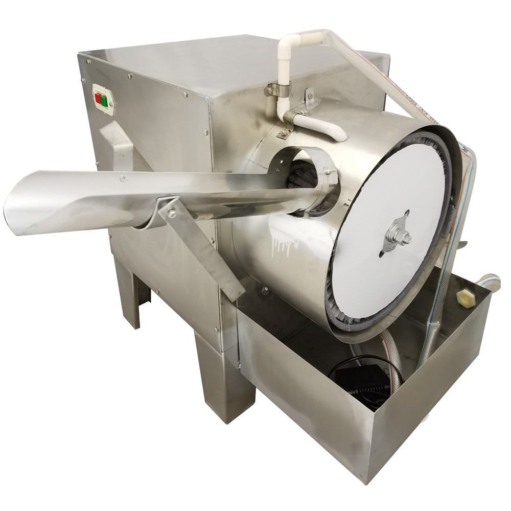 Single Row Electric Egg Shell Washer Cleaner Auto Egg Surface Washing Machine