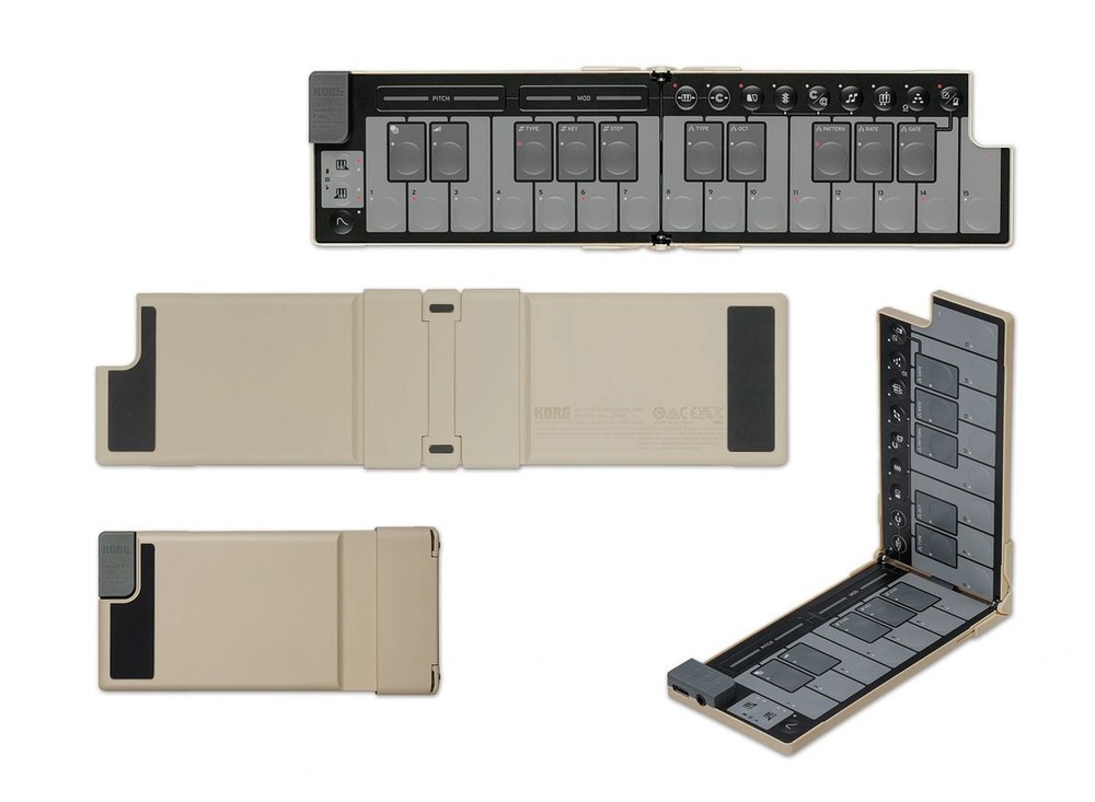 Korg nanoKEY Fold Keyboard. Beige.