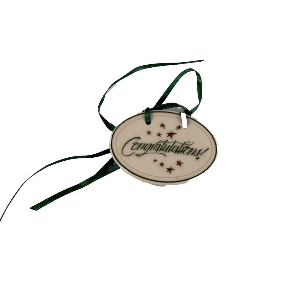 Longaberger Congratulations Oval Tie-On 31496