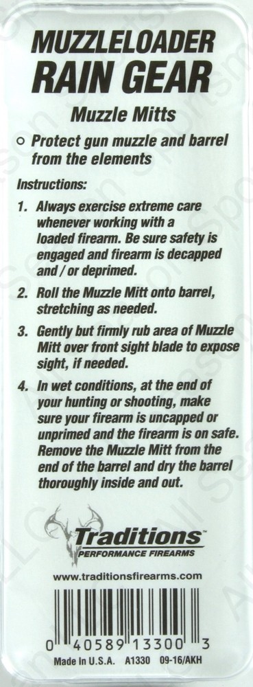 Traditions Muzzleloading Rain Gear~A1330