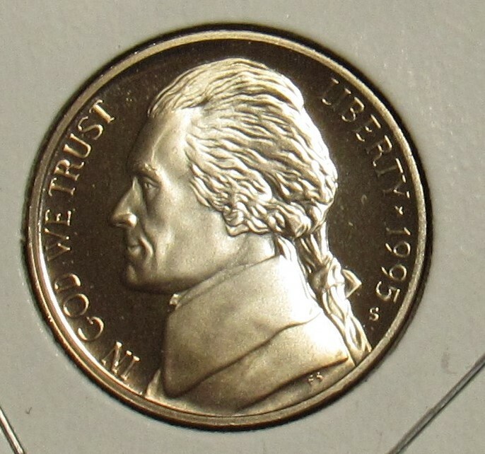 1995 S Proof Jefferson Nickel