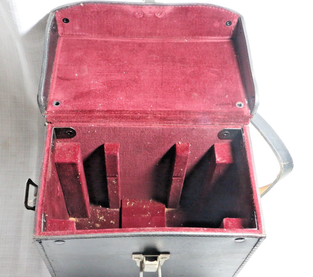 Vintage Weston Instruments A.C. Voltmeter w/ bakelite case & leather handle