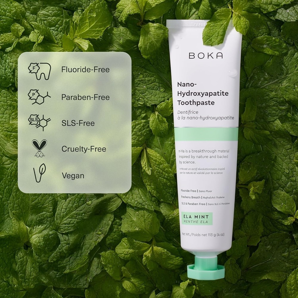 Boka Fluoride Free Toothpaste, Nano Hydroxyapatite Toothpaste, Appropriate