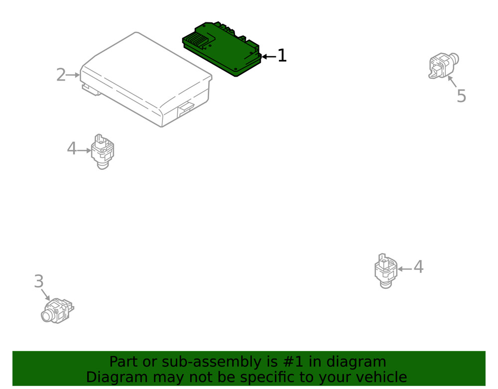 Genuine Volkswagen Module 5QA-919-298-B