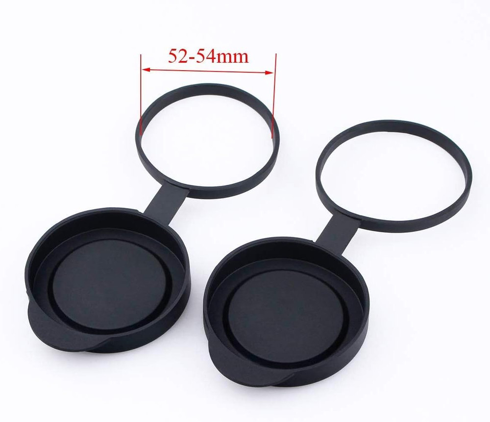 Protective Rubber Objective Lens Caps for Fits Binoculars with Outer Diameter 52