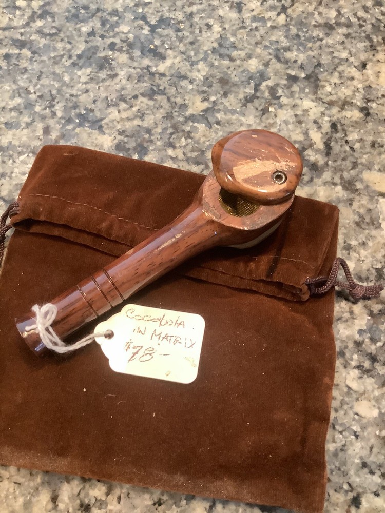 Pocket Pipe - Handmade, Lidded - - Cocobola In Matrix