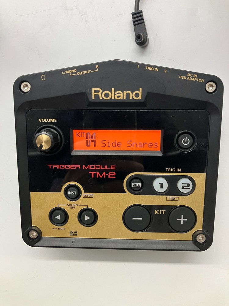 Roland TM-2 Drum Trigger Module 2017 w/Adapter Working A2I9874