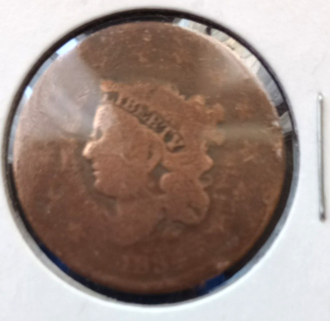 1834 Large Cent/US Coin/Nice