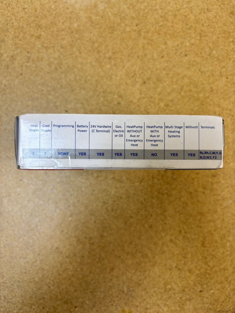 DEPLUS DP-1220 Thermostat Non Programmable Multi Stage 2H/2C, NEW OPEN BOX