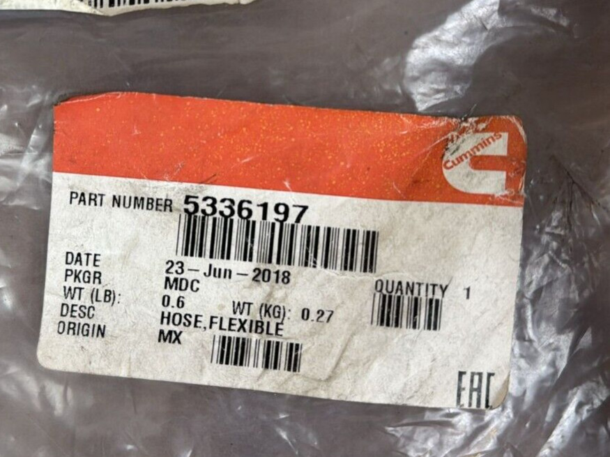 Cummins Flex Hose PN: 5336197