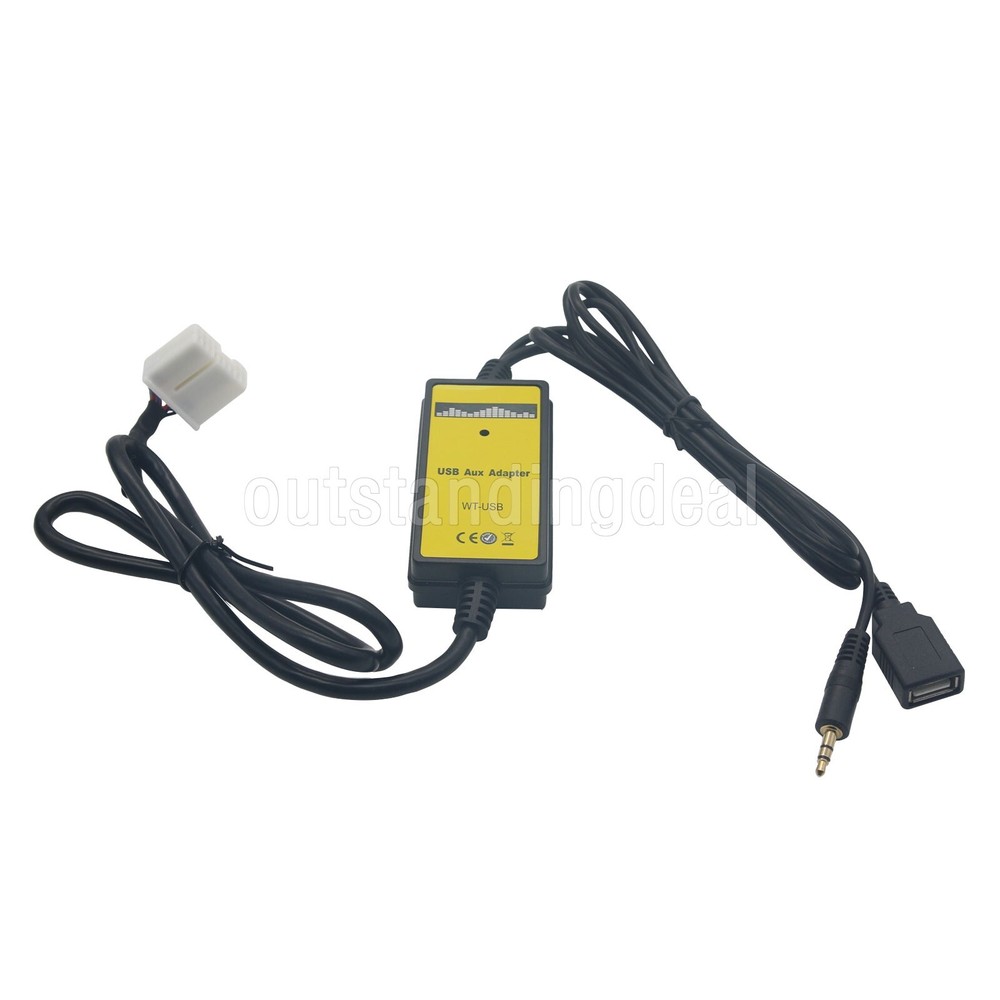 AUX Input MP3 CD Interface Adapter Changer USB Cable+Reader for Honda Accord os6
