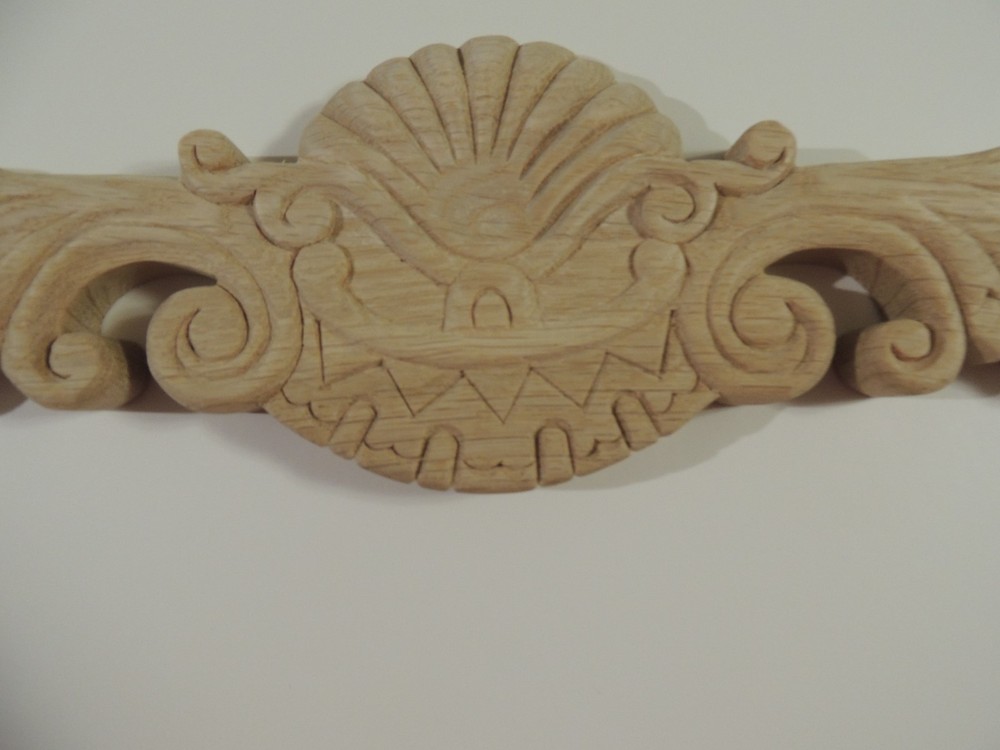 1 New Solid Oak Wood Crown Onlay, Woodworking