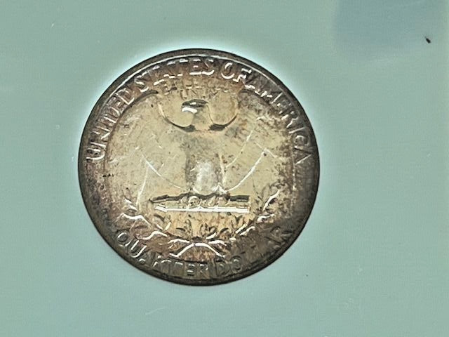 1964 Washington Silver Quarter BU Toned