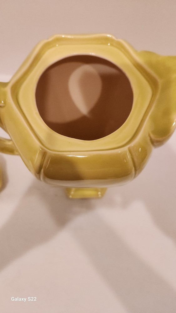 Chartreuse Color Coffee Server With Elegant Handle!