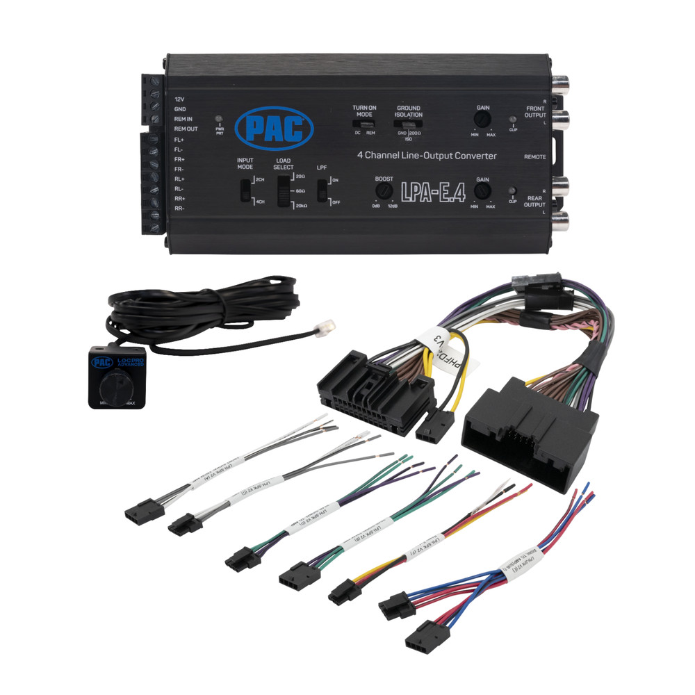 PAC Amplifier Integration Solution for 2011-2020 Non-Amp Ford LPHFD21+LPA-E.4