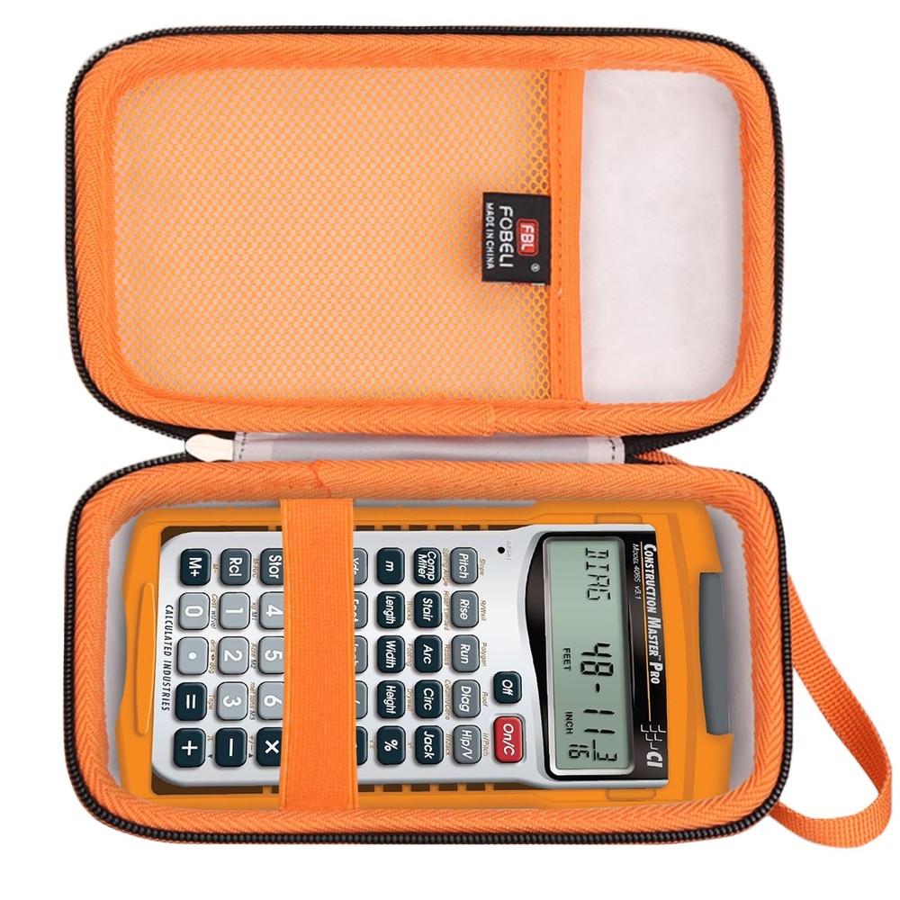 Hard Carrying Case for Construction Master Pro Calculator Models 4065 4080
