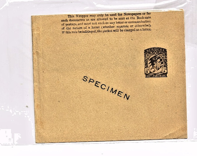 Bermuda GVI 1/4d & 1/2d Newspaper wrappers SPECIMEN