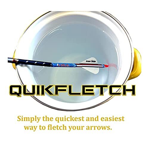 Quikfletch Hellfire Stabilizing Fletching - White/Green 3" Vane
