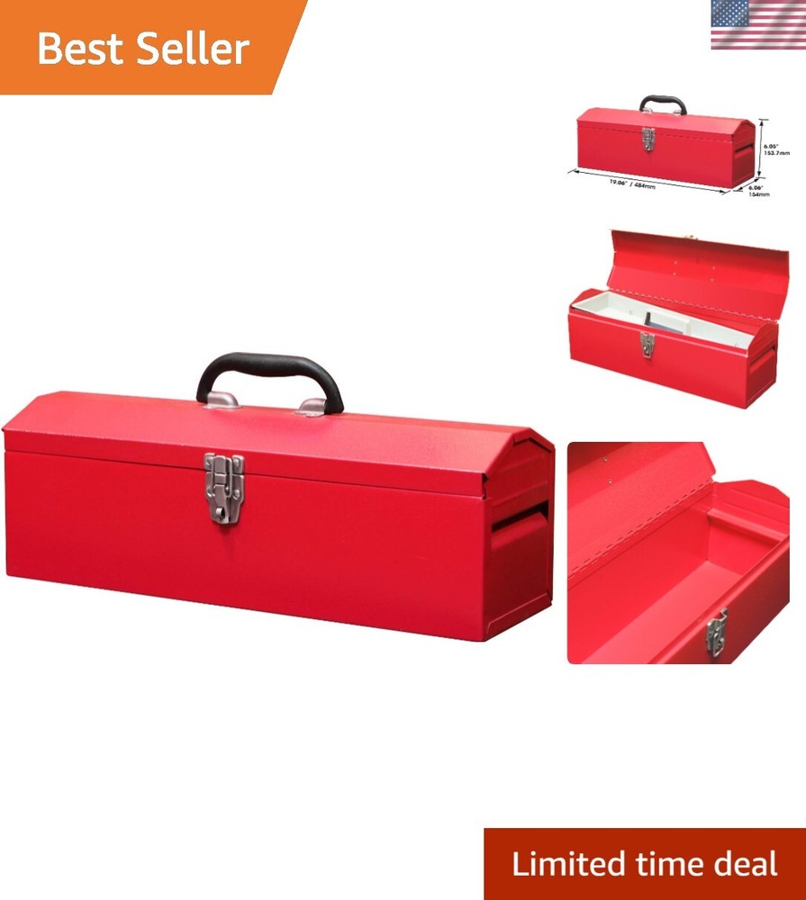Compact 19" Toolkit Storage with Comfortable Handle - Ideal for Professionals