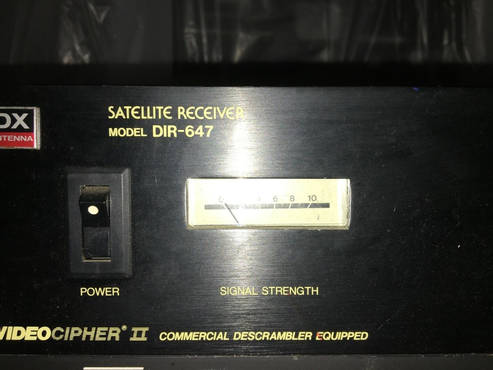 DX Antenna Video Cipher II Plus Satellite Receiver DIR-647 (USED, AS IS)