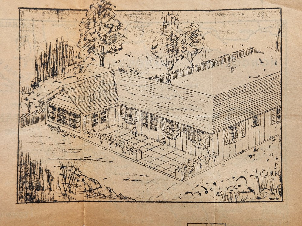 1945 Samar Philippines 192th Beacon Map & Suburnban Floor Plan Naval Engineering