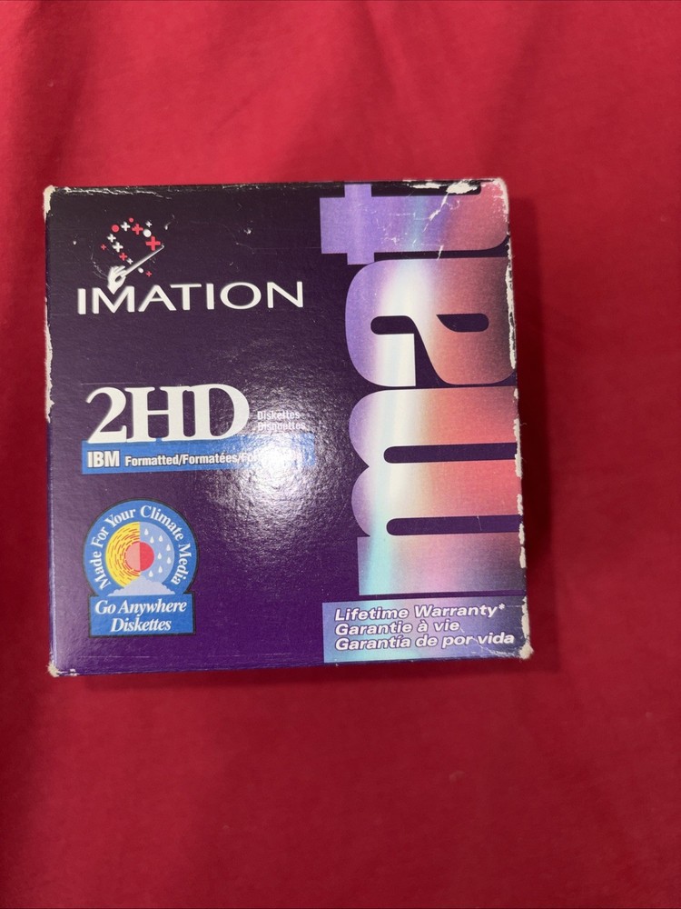 Imation 2HD IBM Formatted High Density Diskettes - 25 Pack - Floppy Disks - NEW