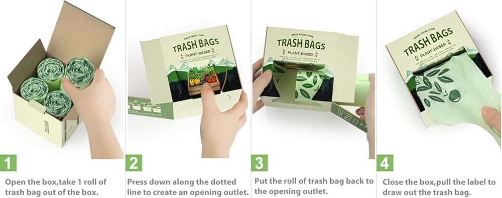 Small post Bags with Handles, Small postable Trash Bags