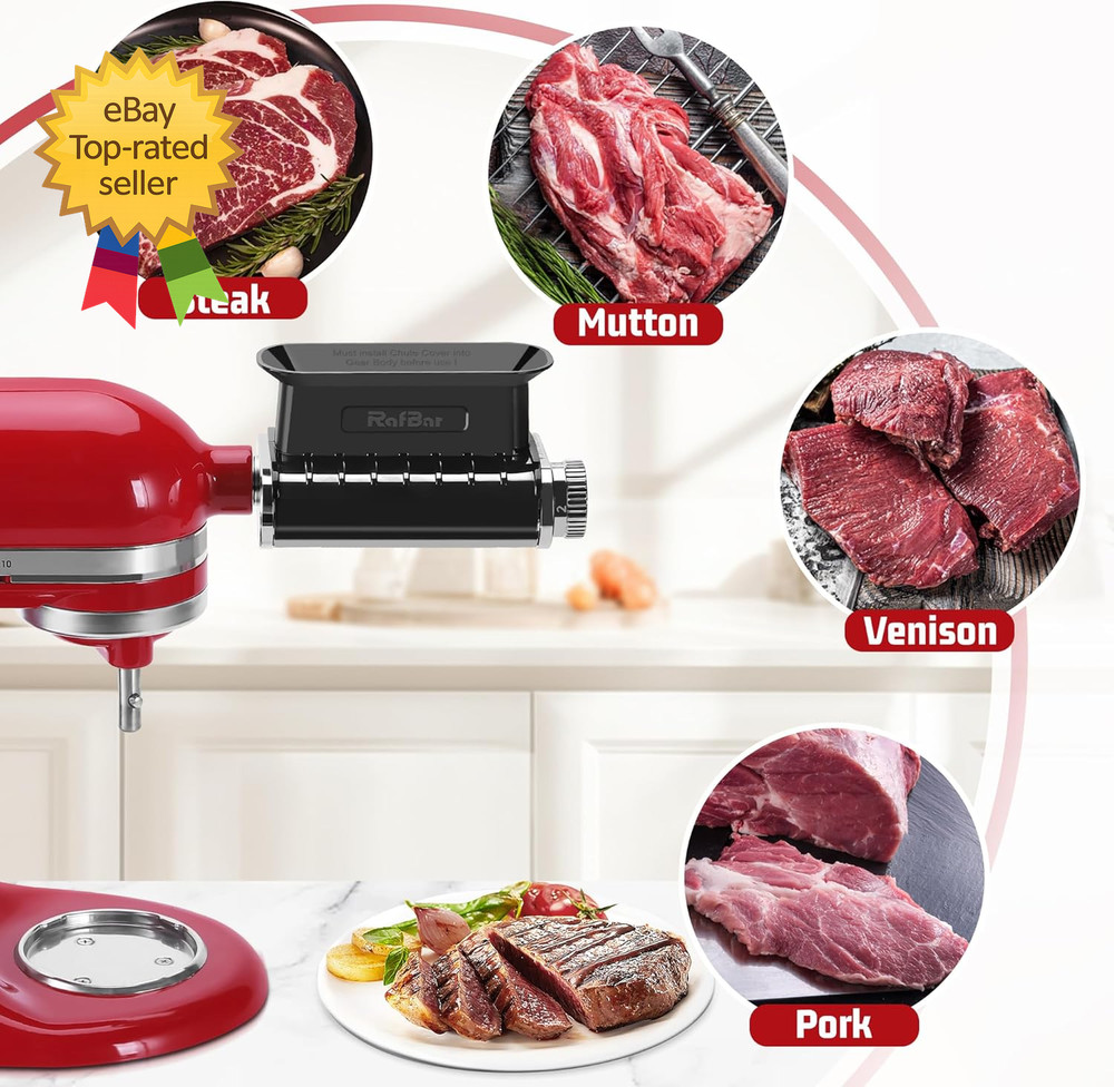 Adjustable Thickness Meat Tenderizer Attachment for Kitchenaid Stand Mixers