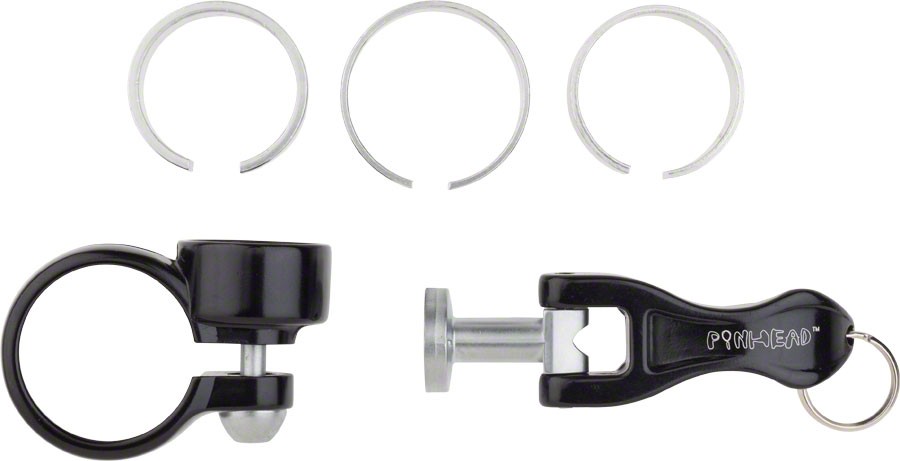 Pinhead Universal Locking Seatpost Clamp with Key - Secure, Alloy Construction