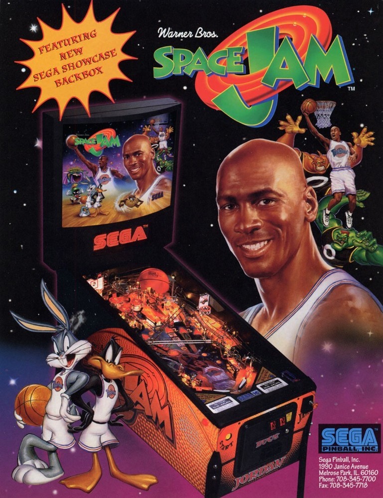 1996 Sega Space Jam Pinball Machine Rubber Ring Kit