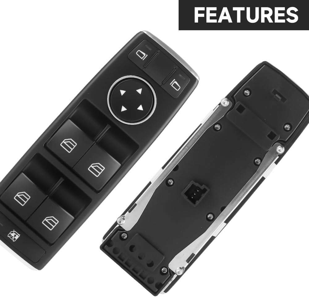 Front Left Driver Side Master Power Window Switch - Compatible for Mercedes-Benz