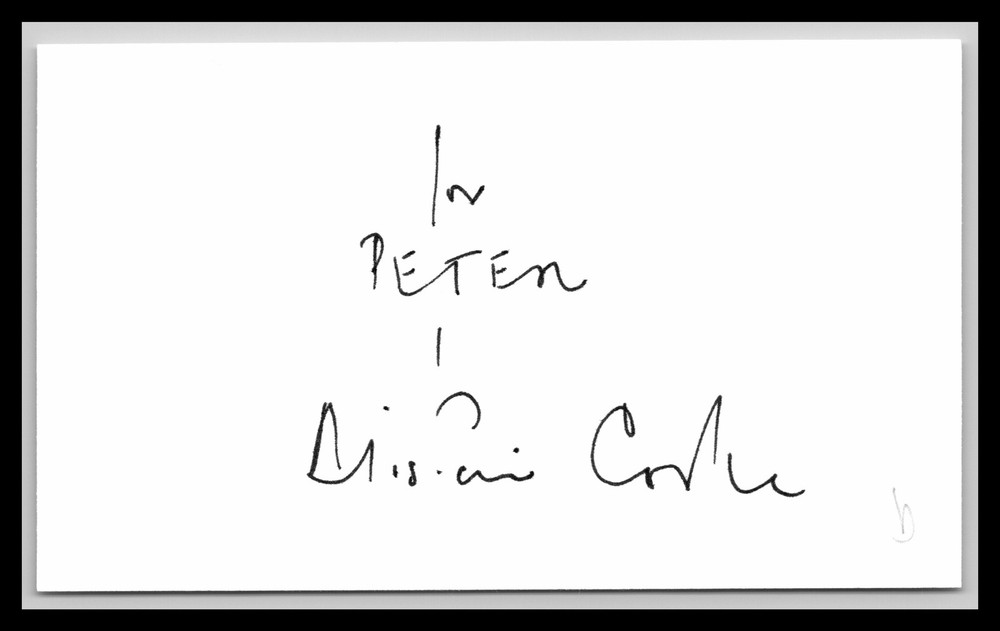 Alistair Cooke - Host - 3x5 Card - Signed | Autograph (b)