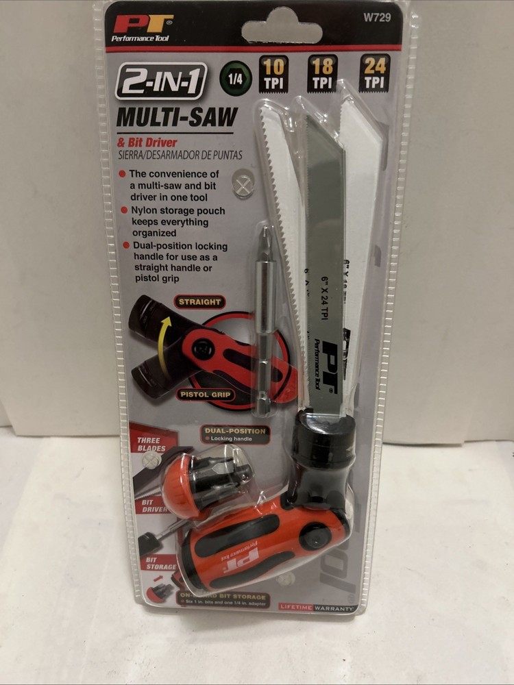 PERFORMANCE TOOL 2 In 1 Multi Saw And Bit Driver W729