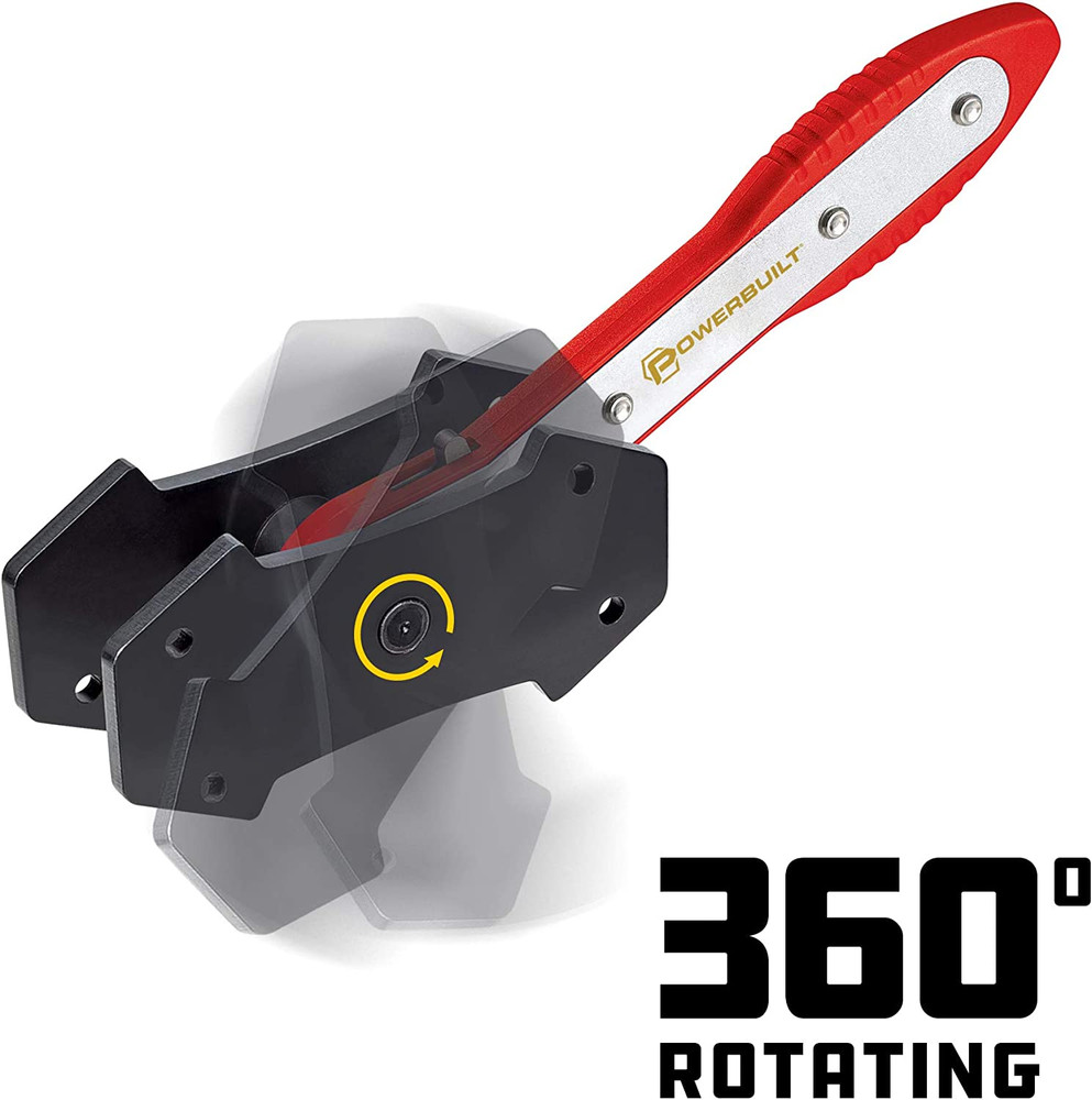 Ratcheting Caliper Piston Tool Set, Brake Caliper Press, Size Range:1-1/2” to 2-