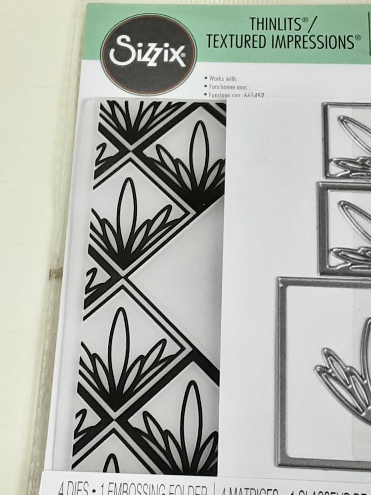 NEW Sizzix Thinlits Ornate Frame 4 die Set 1 Embossing Folder 4.5x5.5 Florals