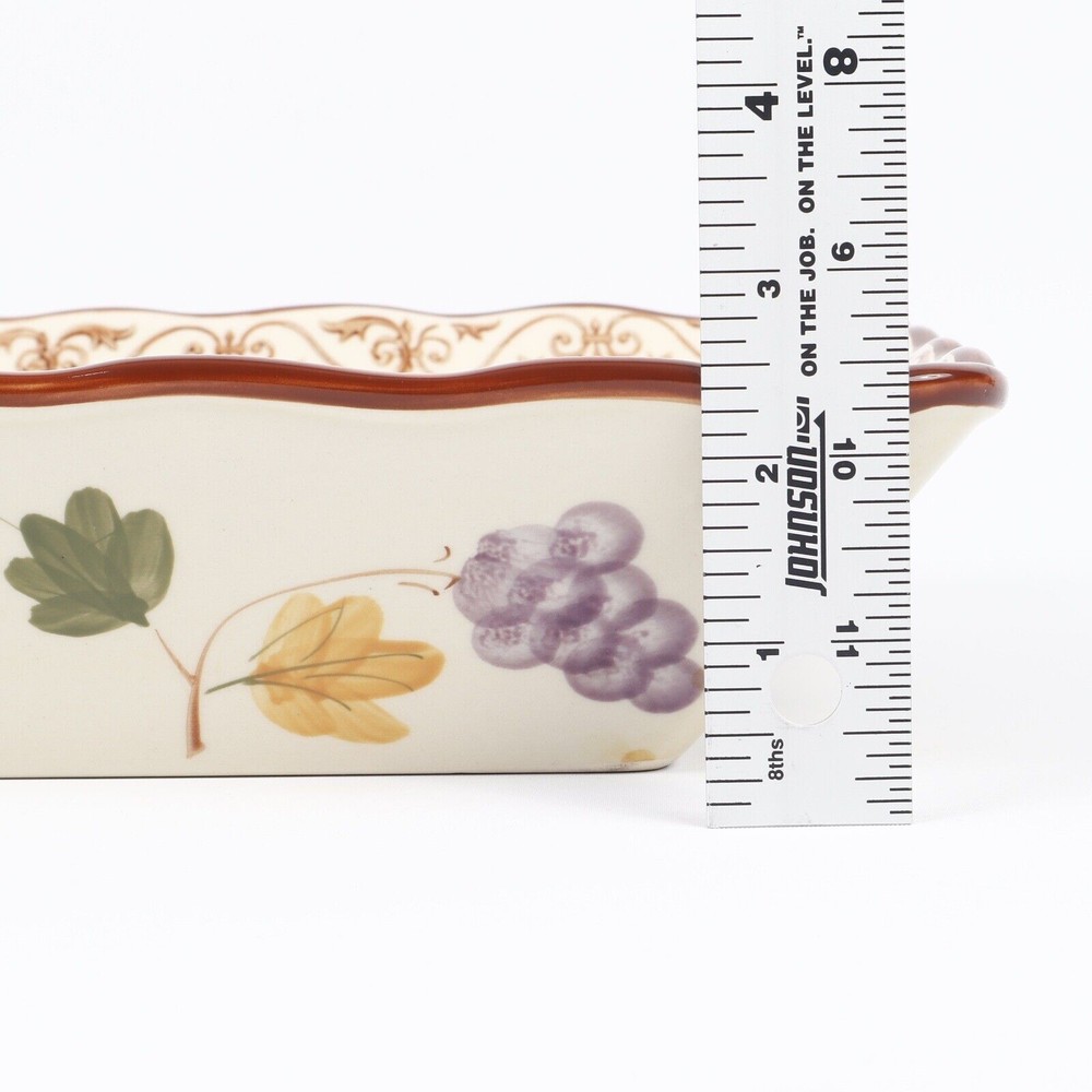 Temptations Vineyard Multicolor 6pc Rectangular & Oval Dish Rack & Cover Set