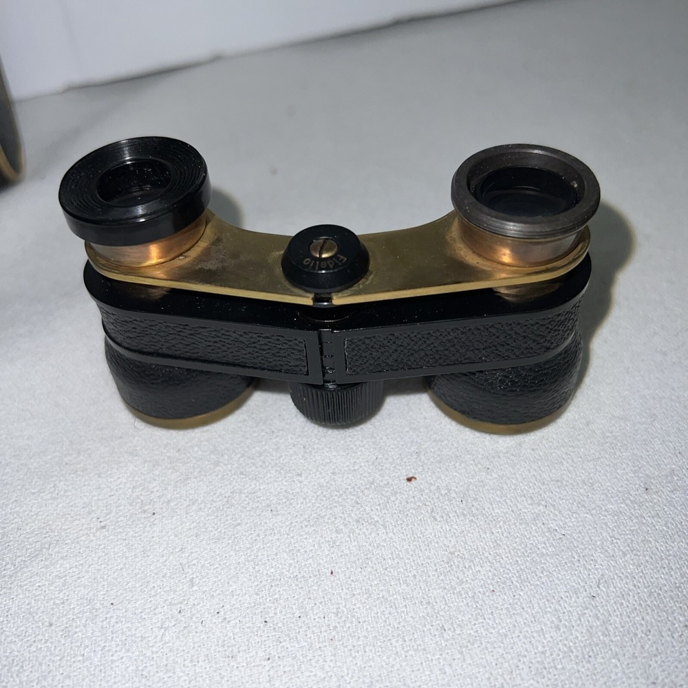 Black & Gold Binoculars With Carrying Case