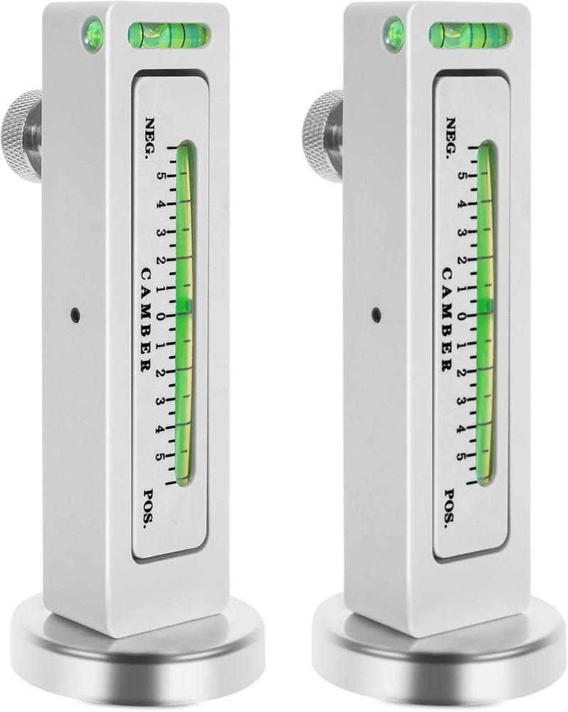 2 Pack Adjustable Magnetic Gauge Tool for Precision Camber & Caster Alignment