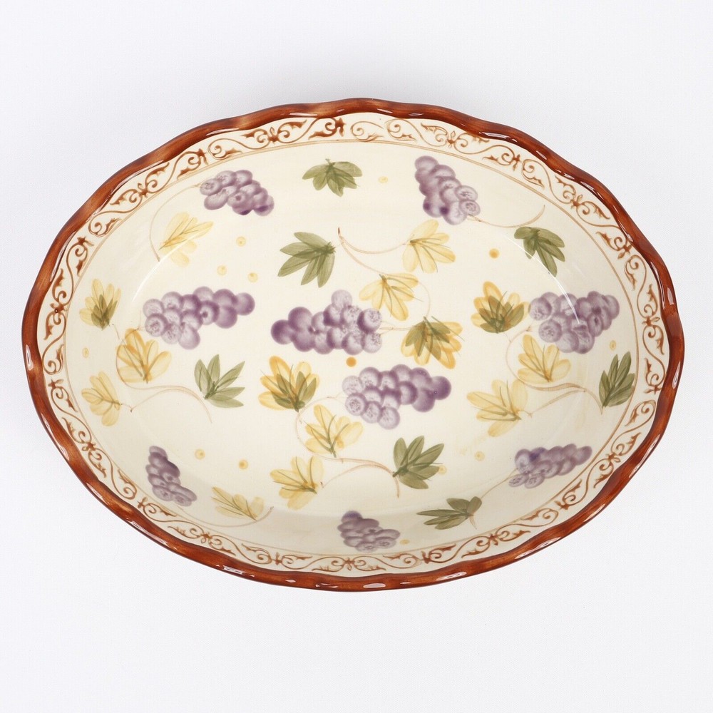 Temptations Vineyard Multicolor 6pc Rectangular & Oval Dish Rack & Cover Set